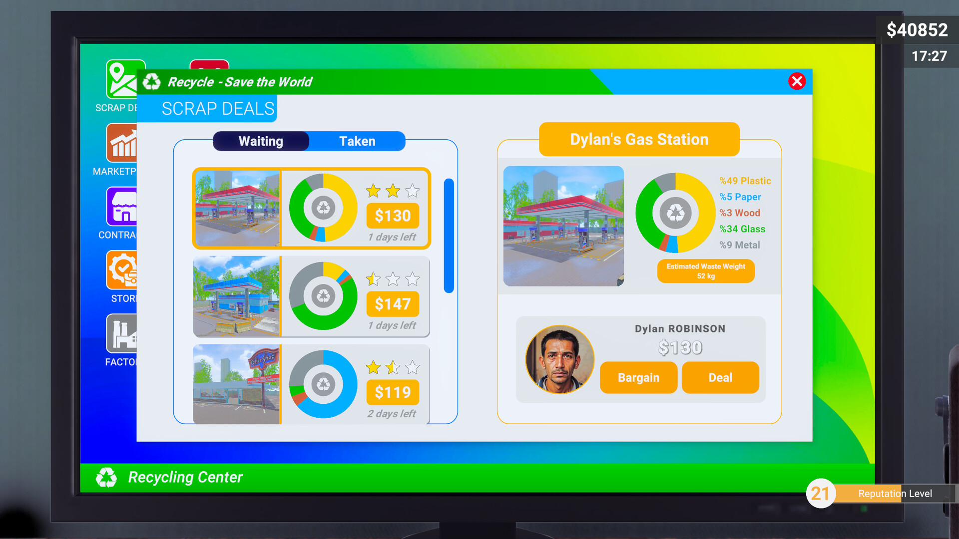 回收中心模拟器/Recycling Center Simulator